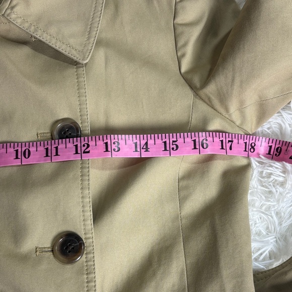 J. Crew Women's Beige Double-Breasted Trench Coat with Belt - Picture 8 of 11